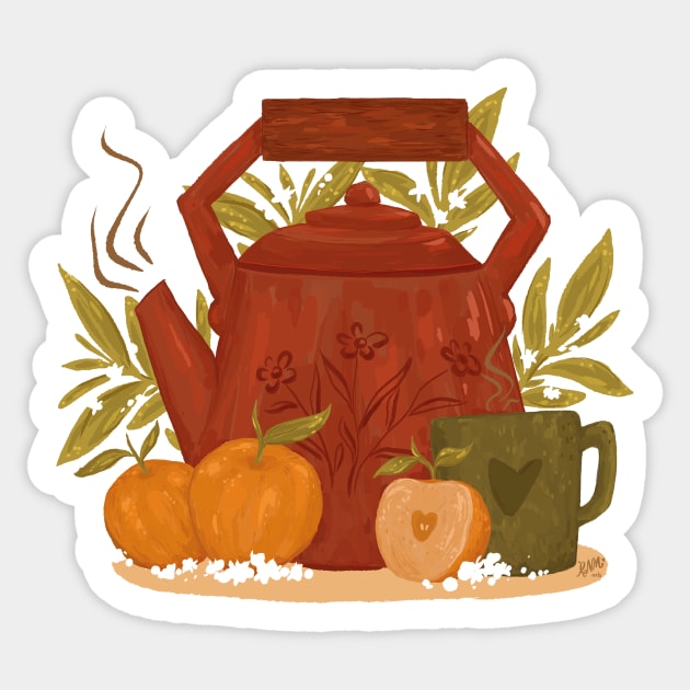 Tea Time - Still Life Sticker by rnmarts